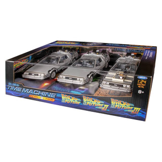 Back To The Future - DeLorean 1/24th Die-cast Trilogy (Set Of 3)