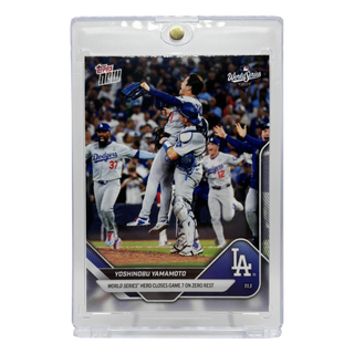 Yoshinobu Yamamoto - 2025 MLB Topps NOW® - Closes Game 7 On Zero Rest