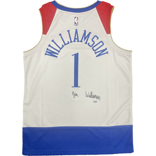 Zion Williamson Pelicans Signed Nike White 2021 City Edition Swingman Jersey - Fanatics Authentic