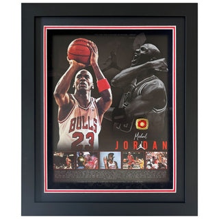 Michael Jordan Hall of Fame Replica Ring Framed Tribute – 6x NBA Champion Edition