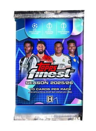 PREORDER 25th June: 2025/26 Topps® Finest UEFA Club Competitions Soccer Hobby Box