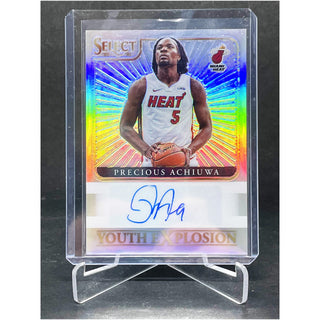 2020-21 Panini Select Precious Achiuwa Youth Explosion Auto - No. YES-PRE