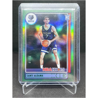 2021-22 Panini Hoops Santi Aldama Green RC 72/99