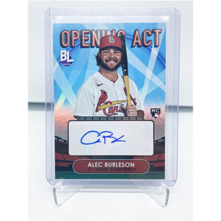 2023 Topps Big League Opening Act Alec Burleson Rookie Auto #OAA-AB