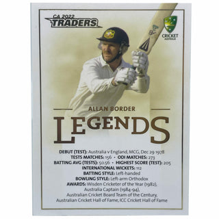 2022-23 CA Traders Legends Allan Border 13/50