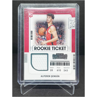 2021-22 Panini Contenders Alperen Şengün Rookie Ticket Patch #RTS-ASE