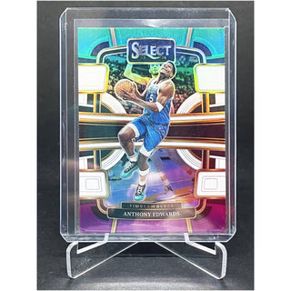 2023-24 Panini Select Anthony Edwards Tri-Colour Concourse Prizm - No. 37