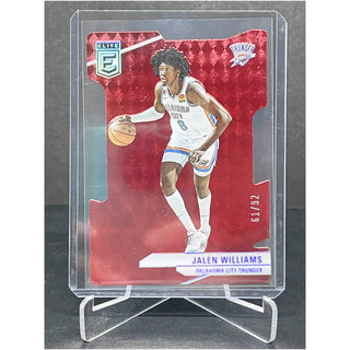 2023-24 Donruss Elite Jalen Williams Aspirations Red Die-Cut 61/92