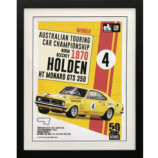 1970 Atcc Norm Beechey Ht Monaro Gts 350 Framed Print