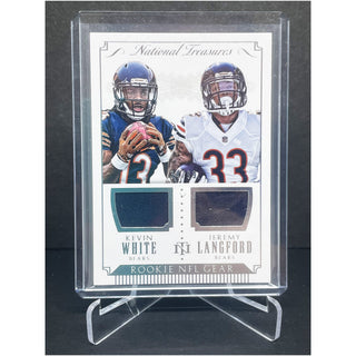 2015 Panini National Treasures Rookie NFL Gear Dual Patch White/Langford 34/99