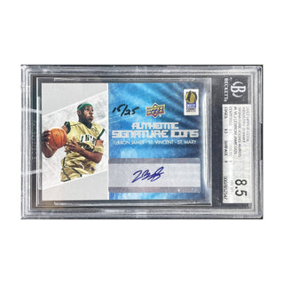 Signed LeBron James 2012 Upper Deck Industry Summit Signature Icons UDA /25 BGS 8.5 NM-MT+