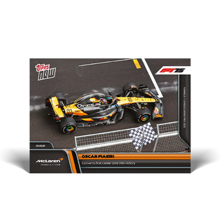 Oscar Piastri - 2025 Formula 1® Topps NOW® Card 21 - PR: 857