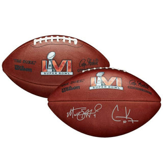 Matthew Stafford & Cooper Kupp Los Angeles Rams Authentic Super Bowl LVI Autographed Wilson Pro Football