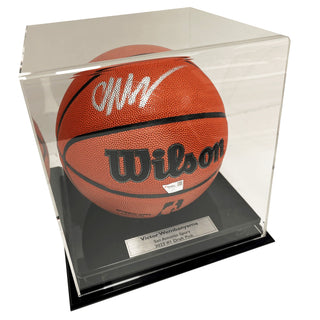 Victor Wembanyama Authentic Signed Ball In Display Case