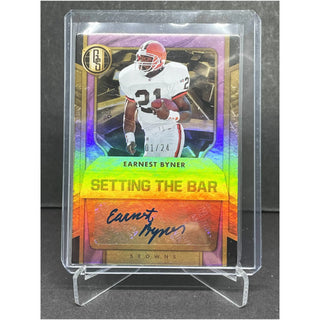 2024 Panini Gold Standard Ernest Byner Setting The Bar Auto 01/24