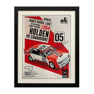 1984 Bathurst Holden VK Framed Signed by Larry Perkins