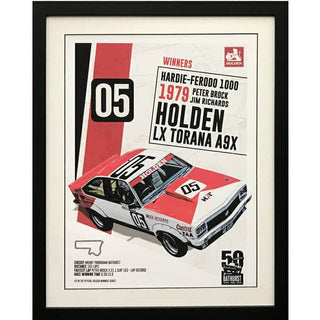 1979 Bathurst Winner Holden Lx Torana A9X Print Framed