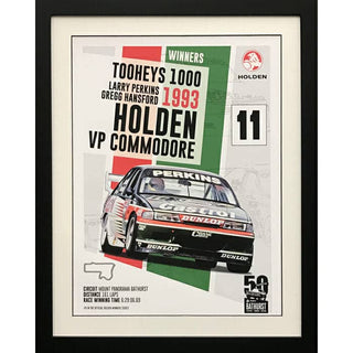 1993 Bathurst Winner Holden Commodore Vp Framed Print