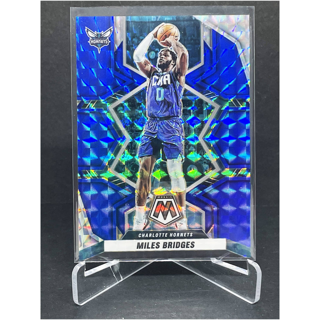 2021-22 Panini Mosaic Miles Bridges Blue Prizm 53/99 – Icons of Sport