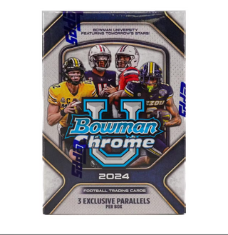 2024 Bowman University Chrome Football Blaster Box