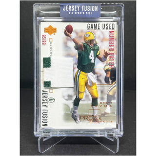 Upper Deck Pros/Prospects Brett Favre Jersey Fusion Game Used Number Patch 95/99 #JF-BF97