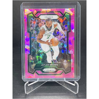 2023-24 Panini Prizm Jaylen Brown Pink Cracked Ice Prizm - No. 31