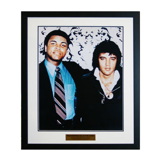 Muhammad Ali & Elvis Presley Framed 16x20 Photo