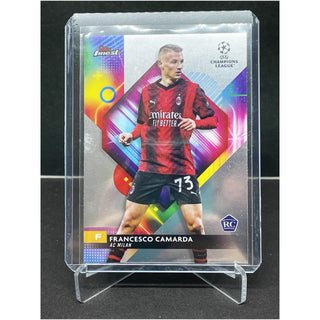 2024 Topps Finest UEFA Champions League Refractor Francesco Camarda RC - No. 61