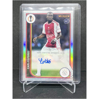 2024 Topps Merlin UEFA Carlos Forbs RC Holo Auto #AH-CF