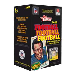PREORDER: 2026 Topps Heritage Football Value Box