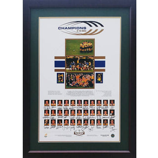 Champions Of The World Squad Signed L/Ed Print Framed