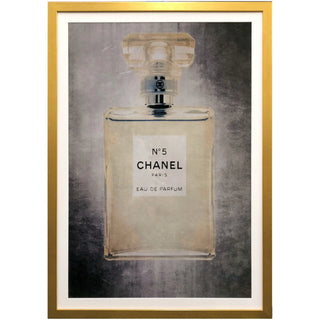 Large Chanel No. 5 Bottle Framed
