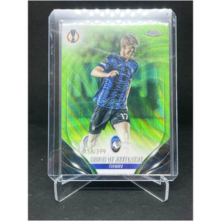 2024 Topps Chrome UEFA Club Competition Charles De Ketelaere Neon Green Wave 158/399