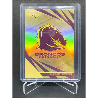 2024 NRL Traders Gold Special Brisbane Broncos Checklist GS 001 L/Ed 36/82