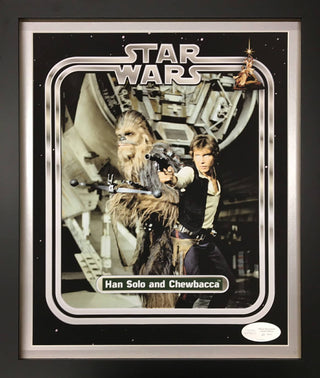 Han Solo & Chewbacca Starwars Limited Edition Print Framed