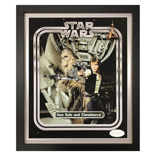 Han Solo & Chewbacca Starwars Limited Edition Print Framed