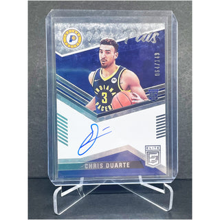 2021-22 Panini Donruss Elite Pen Pals Chris Duarte Rookie Auto 064/149 - No. PP-CDU