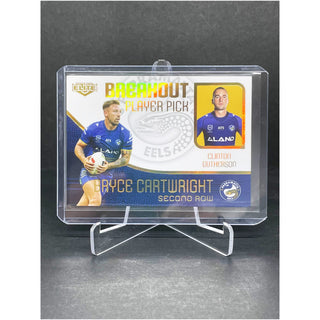 2024 NRL Elite Bryce Cartwright Parramatta Eels Breakout Player Pick Gutherson BP 11/27 L/Ed 36/94