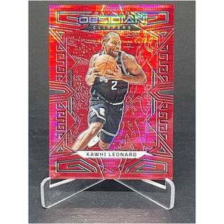2022-23 Panini Obsidian Red Shimmer Kawhi Leonard 8/8