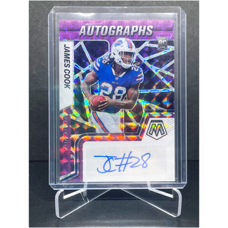 2022 Panini Mosaic Football James Cook Purple Auto 47/49