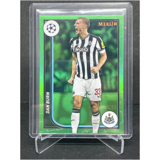 2024 Topps Merlin UEFA Dan Burn Green Refractor 66/99