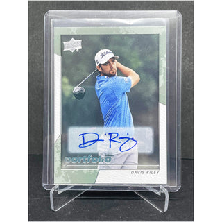 2024 Upper Deck Portfolio Golf Davis Riley Auto - No. 85