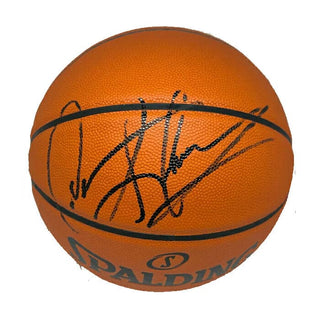 Dennis Rodman signed Spalding Basketball in Perspex Display Case