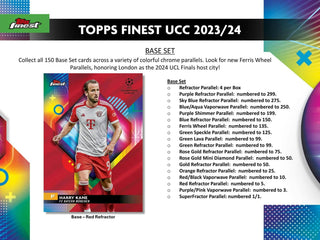 2023/24 Topps UEFA Club Competitions Finest Soccer Hobby Box