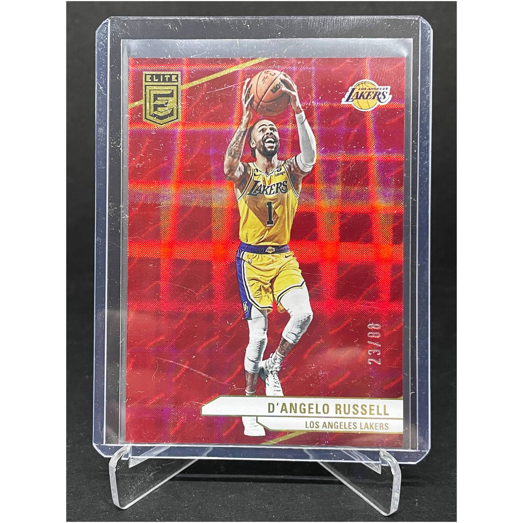 2023-24 Donruss Elite D'Angelo Russell International Hyper Red 23/88 ...