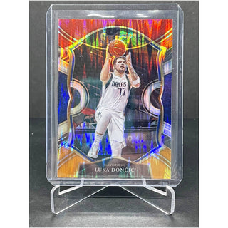 2020-21 Panini Select Luka Doncic Concourse Red/Orange Flash - No. 15