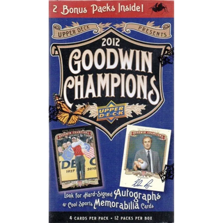 2012 Upper Deck Goodwin Champions 12-Pack Blaster Box
