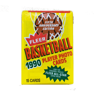 1990 Fleer Basketball 15 Card Pack Factory Sealed