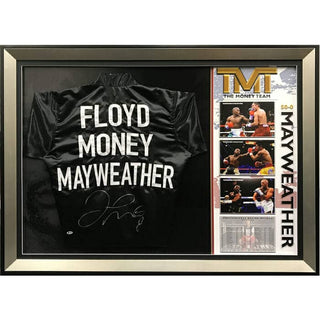 Floyd "Money" Mayweather Signed Full-Size Robe Framed