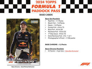2024 Topps Paddock Pass F1 Formula 1 6-Pack Blaster Box